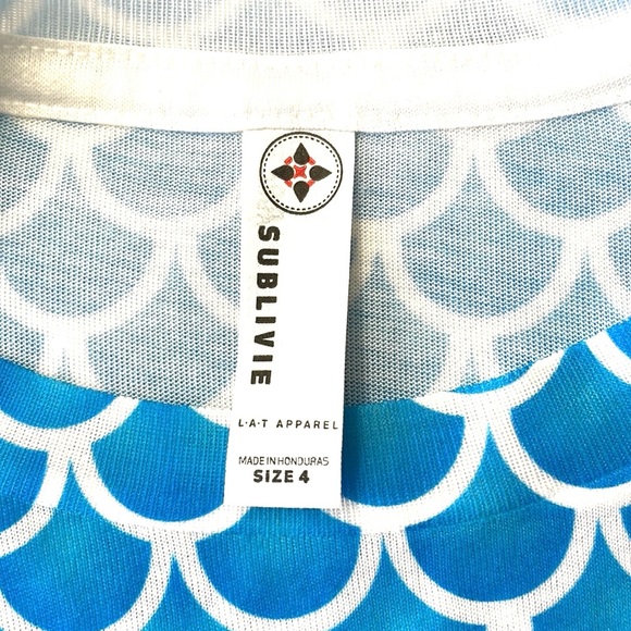 Sublivie Mermaid Tee/Leggings Set, Size 4T - Picture 4 of 7